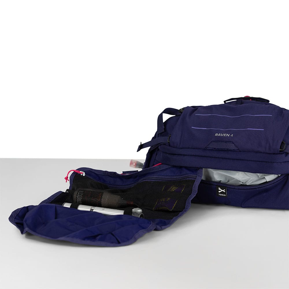 detaljer på Osprey Raven 4L cykelväska (dam)