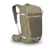 Osprey Soelden 32 skidryggsäck (unisex) snett framifrån i färgen olive tan