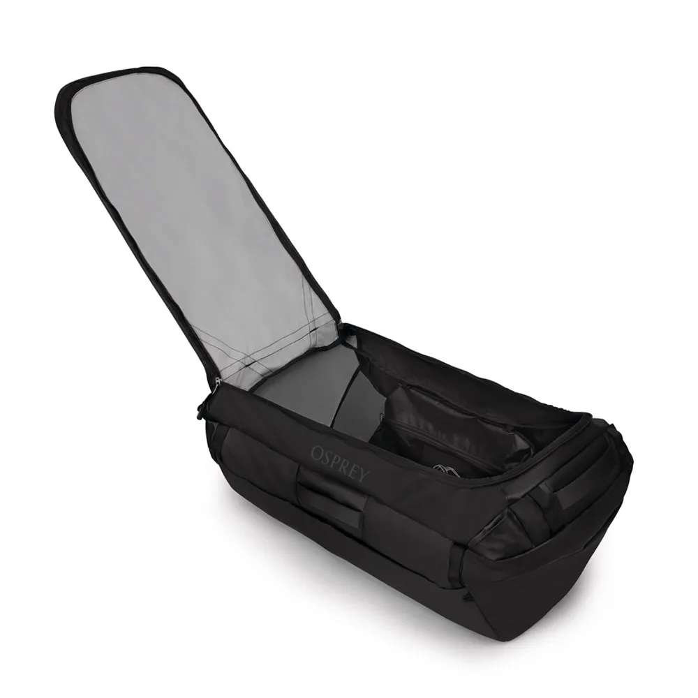 en öppen Osprey Transporter Duffel 150L (unisex)