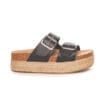 Duffy 8624806 sandaler (dam) i svart med brun korksula