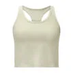 en beige Röhnisch Ribbed R Tank träningslinne (dam)