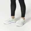 ett par Saucony Wave Inspire 21 löparskor (dam) på en modell