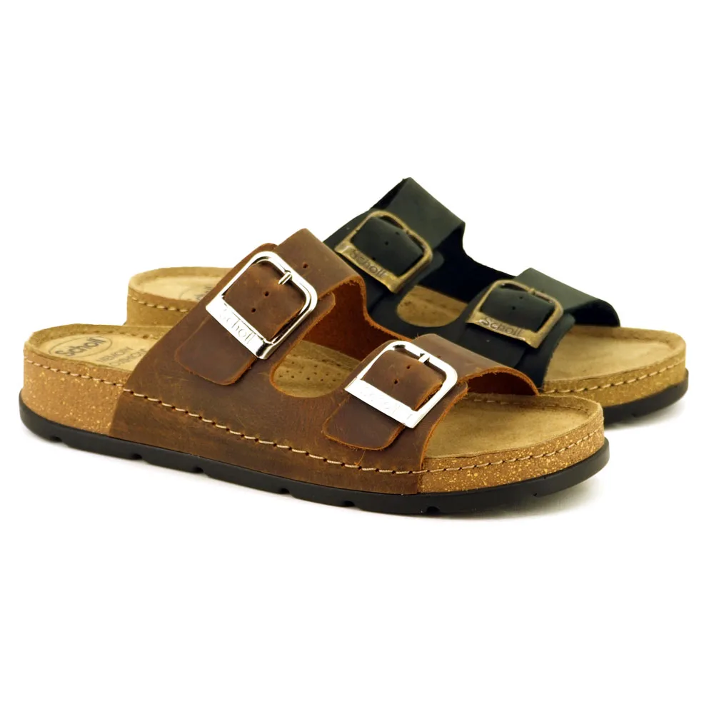 brun och svart Scholl Bora Malaren sandaler (dam)