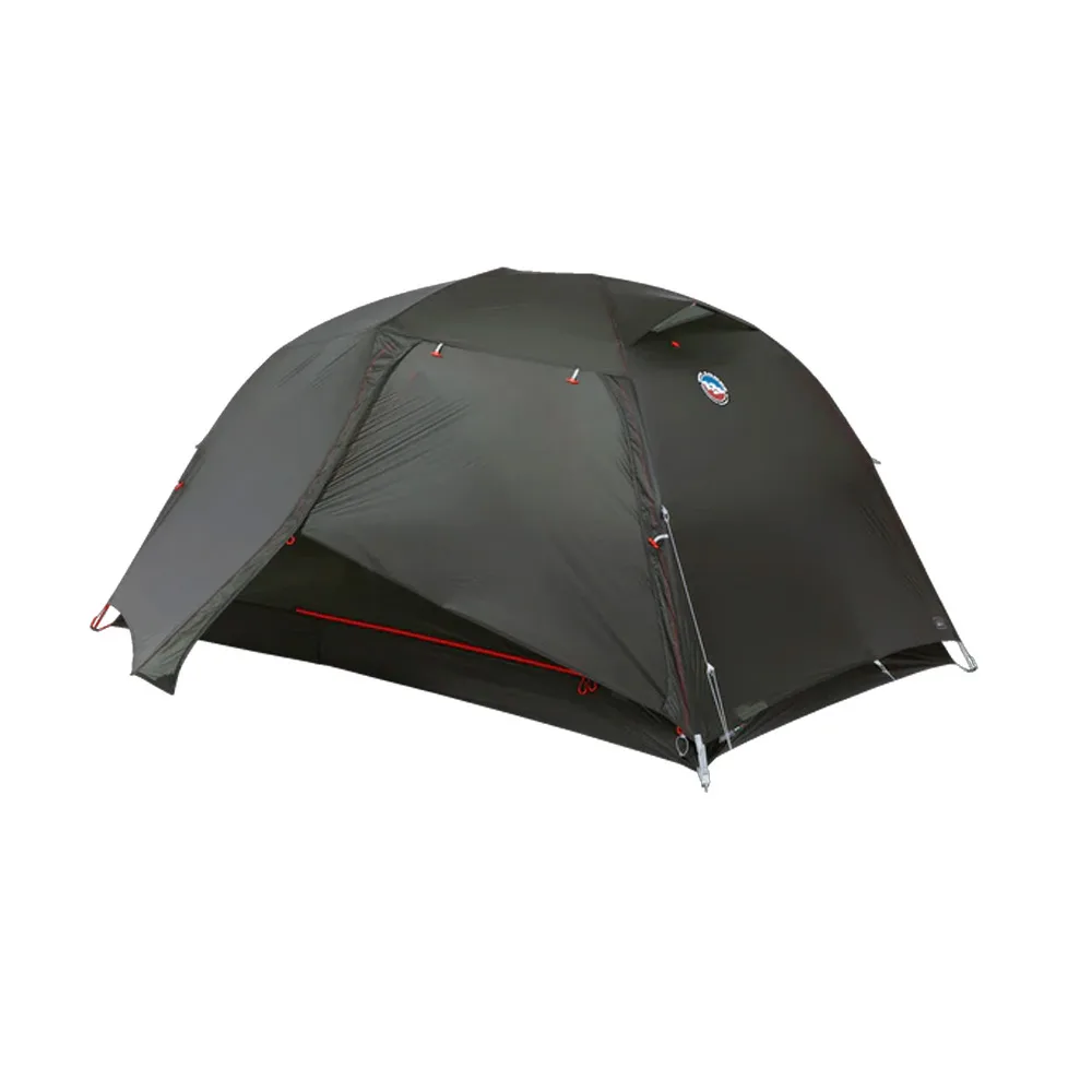 Big Agnes Copper Spur UL2 kupoltält för två personer med stängd dörr