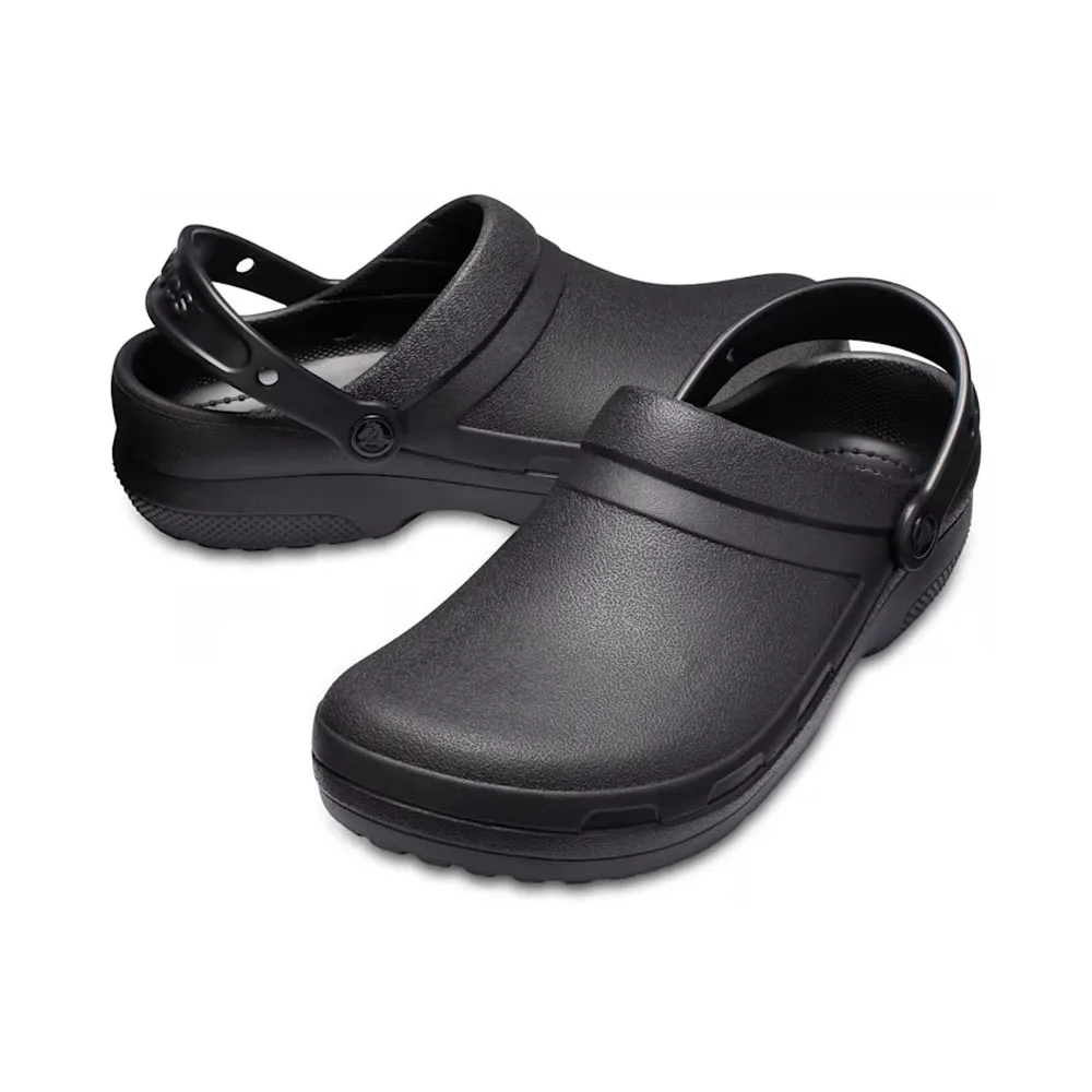 framsida och sida av Crocs Specialist II Work Clog arbetsskor (unisex)