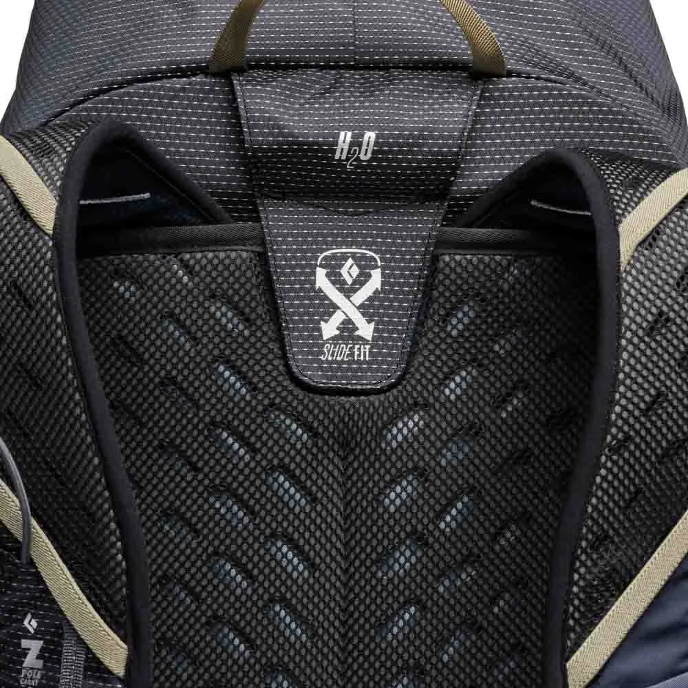 ryggpanel på en Black Diamond Trail Vista 28L alpinryggsäck (unisex)