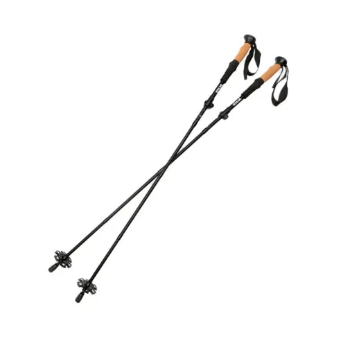 ett par gråa Silva Trekking Poles aluminium Z-Fold vandringsstavar