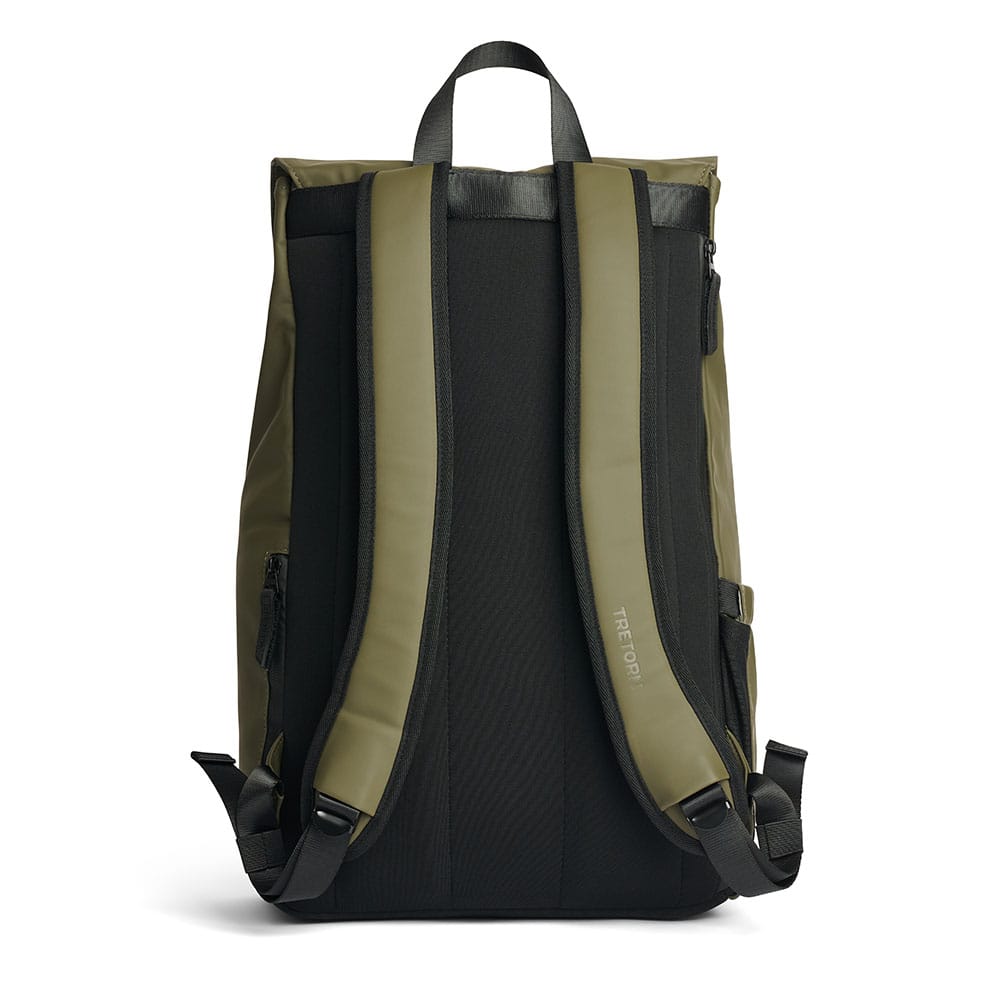 Tretorn Wings Daypack ryggsäck (unisex) i färgen green bakifrån