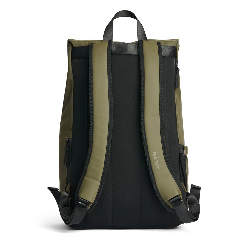 Tretorn Wings Daypack ryggsäck (unisex) i färgen green bakifrån
