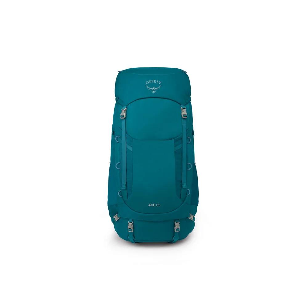 framsida av Osprey Ace 65L vandringsryggsäck (unisex)