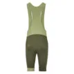 baksida av en grön Craft Endur Bib Shorts C4 cykelshorts (herr)