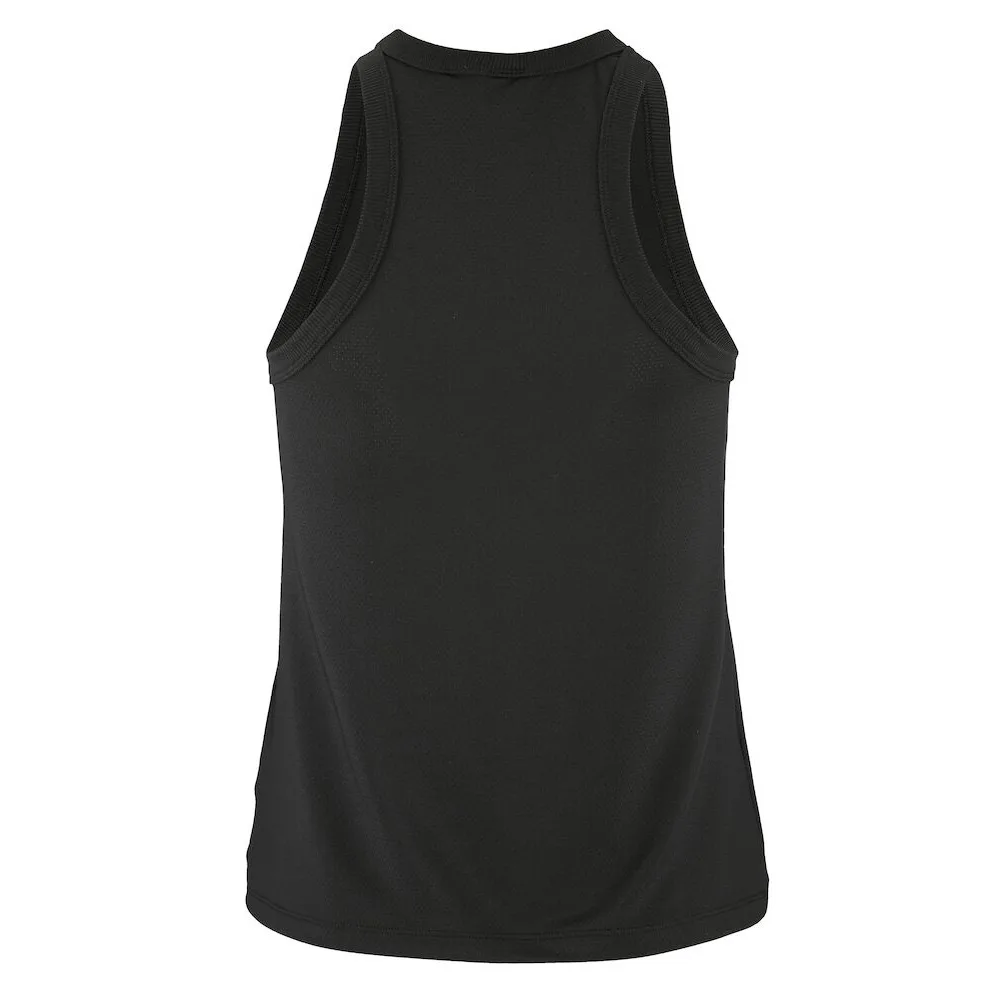 rygg på en svart Craft Core Essence Mesh Singlet träningslinne (dam)
