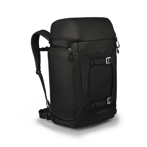 en svart Osprey Mountain Bound Boot Pack Plus väska för pjäxor (unisex)