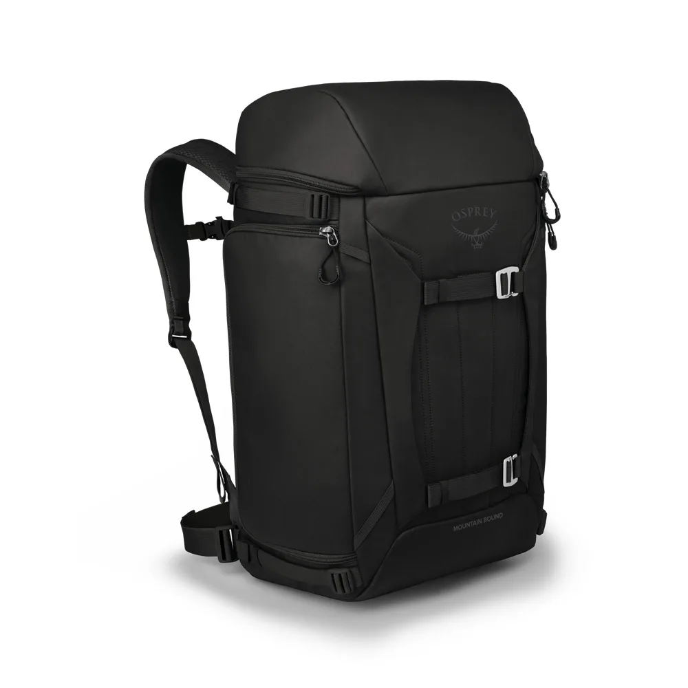 en svart Osprey Mountain Bound Boot Pack Plus väska för pjäxor (unisex)