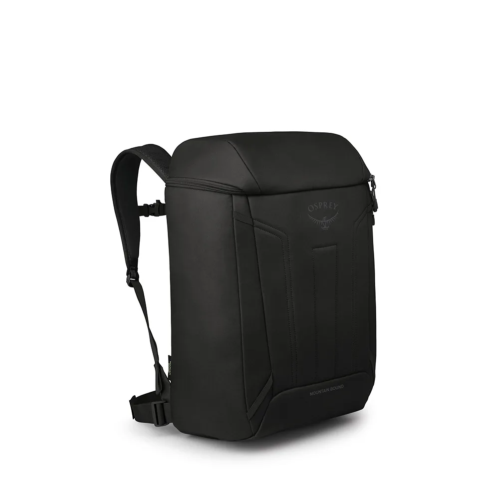 en svart Osprey Mountain Bound Boot Pack