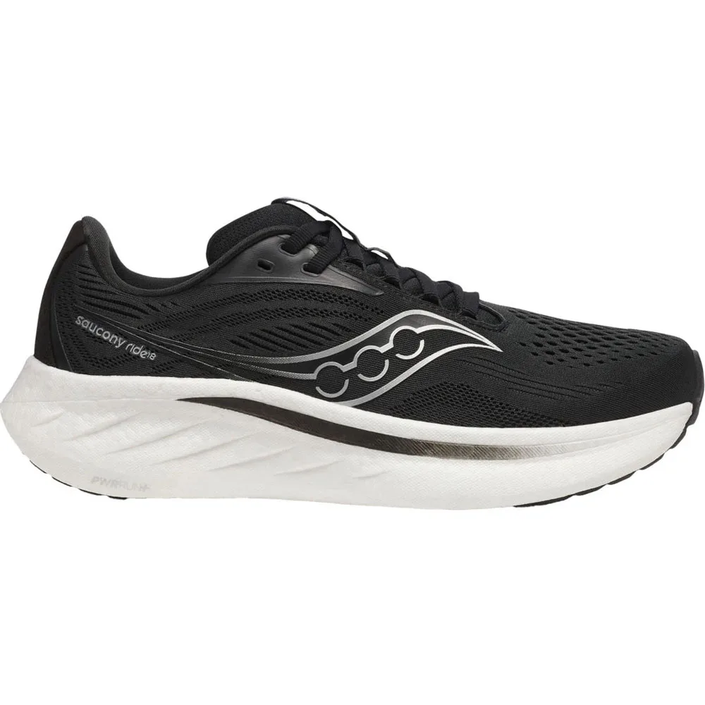 Saucony Ride 18 Wide löparskor (dam) i svart