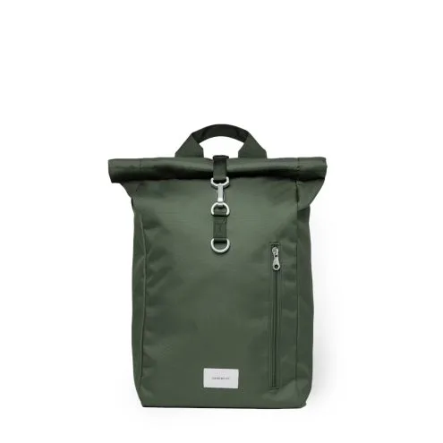 Sandqvist Ground Rolltop Backpack ryggsäck (unisex) i färgen Dawn Green with Dawn Green webbing