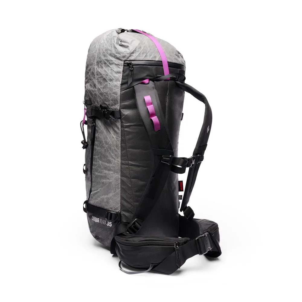 Black Diamond Cirque Ultra 35 L alpinryggsäck (unisex) bakifrån