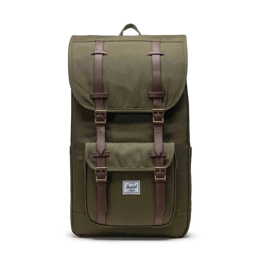 Herschel Little America 30 L vardagsryggsäck (unisex) i färgen ivy green