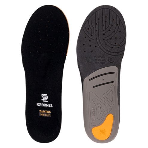 undersida och ovansida av TrainTech Uppbyggda sulor Mid (unisex)