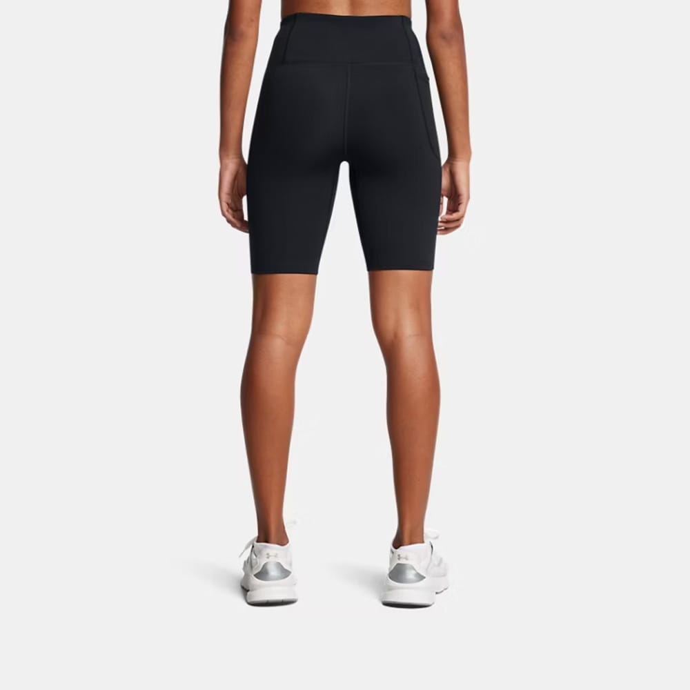 baksida av Under Armour Motion Bike Short EMEA träningsshorts (dam) på en modell