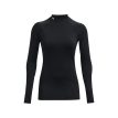 Under Armour UA Coldgear Authentics Mockneck träningströja (dam) i svart