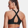 baksida av Under Armour Cross Back Mid Bra sport-bh (dam) på en modell