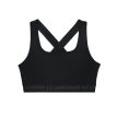 svart Under Armour Cross Back Mid Bra sport-bh (dam)