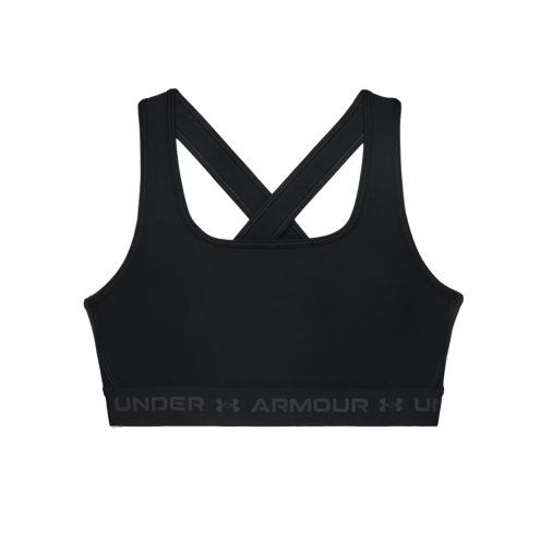 svart Under Armour Cross Back Mid Bra sport-bh (dam)