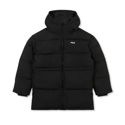 Fila Alba relaxed mid hooded puffer vinterjacka (dam) i svart
