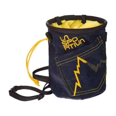 La Sportiva Jeans Chalk Bag kalkpåse i en jeansfärgad färg