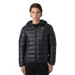 en modell bär en Fila Milano regular hooded thin puffer jacka (herr)