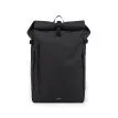 Sandqvist Stream Slim Rolltop L 26 L dagsryggsäck (unisex) i färgen svart
