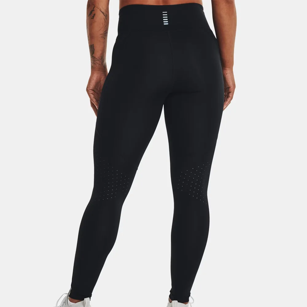 baksida av Under Armour UA Launch Tights träningstights (dam) på en modell