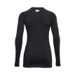 baksida av Under Armour UA Coldgear Authentics Crew träningströja (dam)