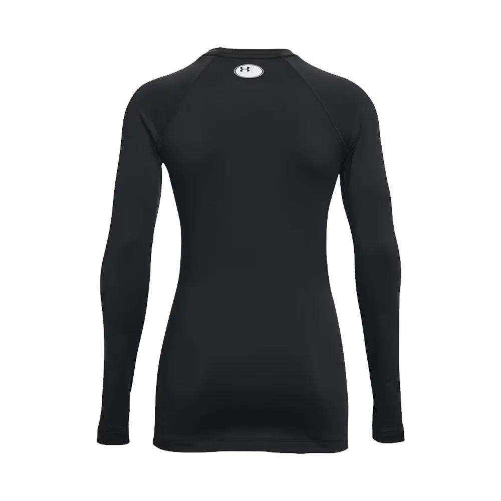 baksida av Under Armour UA Coldgear Authentics Crew träningströja (dam)