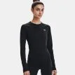 framsida av Under Armour UA Coldgear Authentics Crew träningströja (dam) på en modell