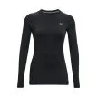 en svart Under Armour UA Coldgear Authentics Crew träningströja (dam)
