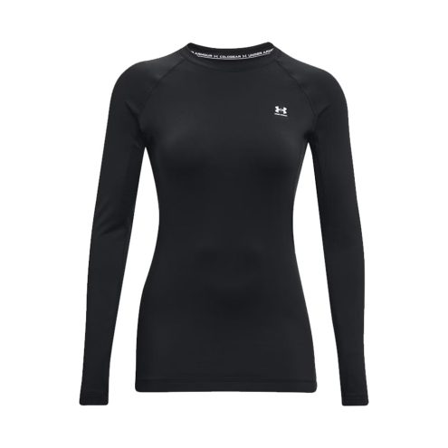 en svart Under Armour UA Coldgear Authentics Crew träningströja (dam)