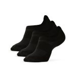 3-pack låga svarta strumpor i one size
