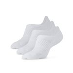 3-pack låga vita strumpor i one size