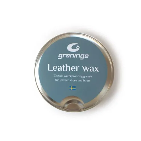 Graninge Leather wax lädervax för skor rakt ovanifrån
