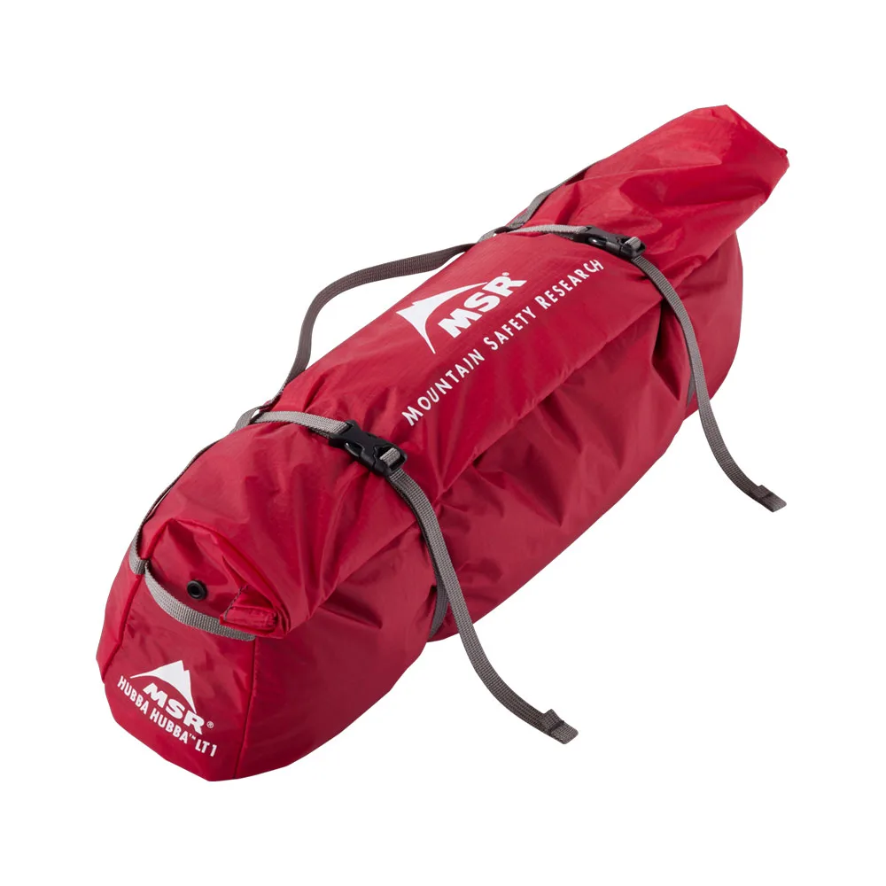 packad MSR Hubba Hubba LT 1P lågviktigt kupoltält för 1 person