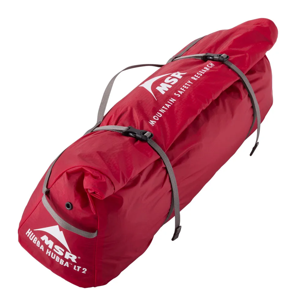 packad MSR Hubba Hubba LT 2P lågviktigt kupoltält för 2 personer