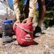 ett packat MSR Hubba Hubba LT 2P lågviktigt kupoltält för 2 personer