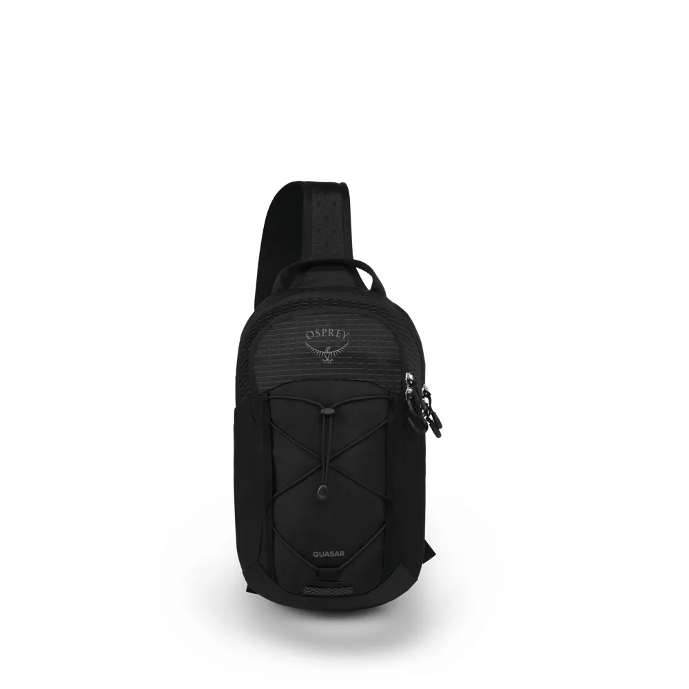 en svart Osprey Quasar Sling axelväska (unisex)