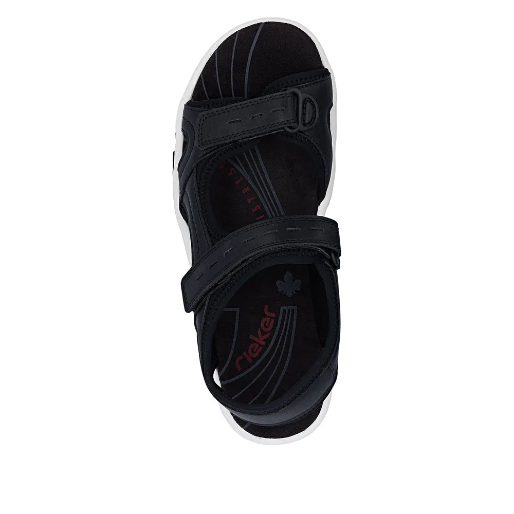 Rieker sandal 68866-00 black