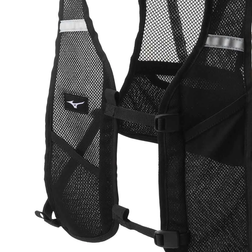 dertaljer på Mizuno Mesh Backpack löparväst (unisex)