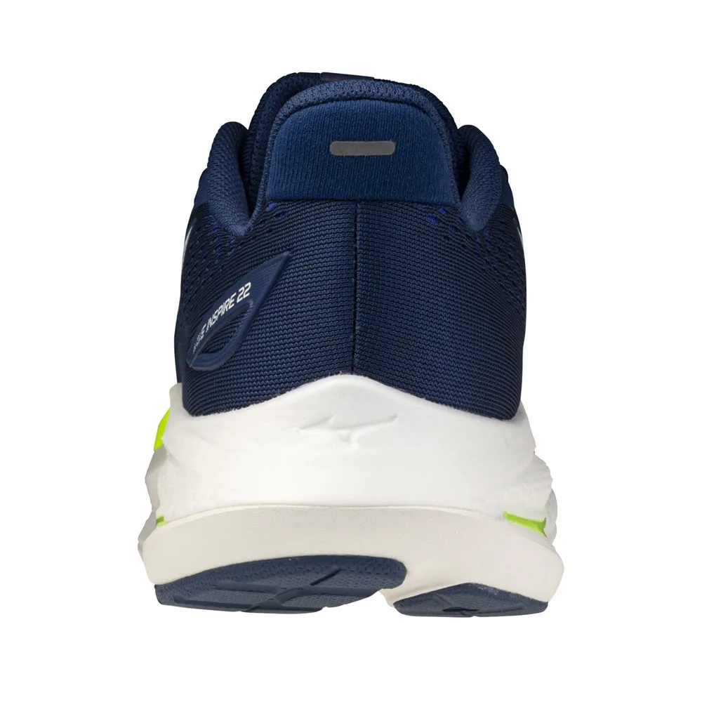 baksida häl på Mizuno Wave Inspire 22 löparskor (dam)