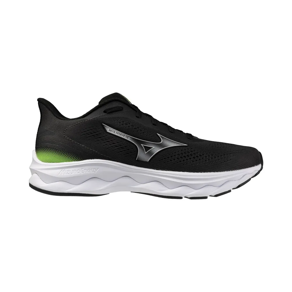 Mizuno Wave Serene 2 löparskor (herr) oi en svart/grön färg